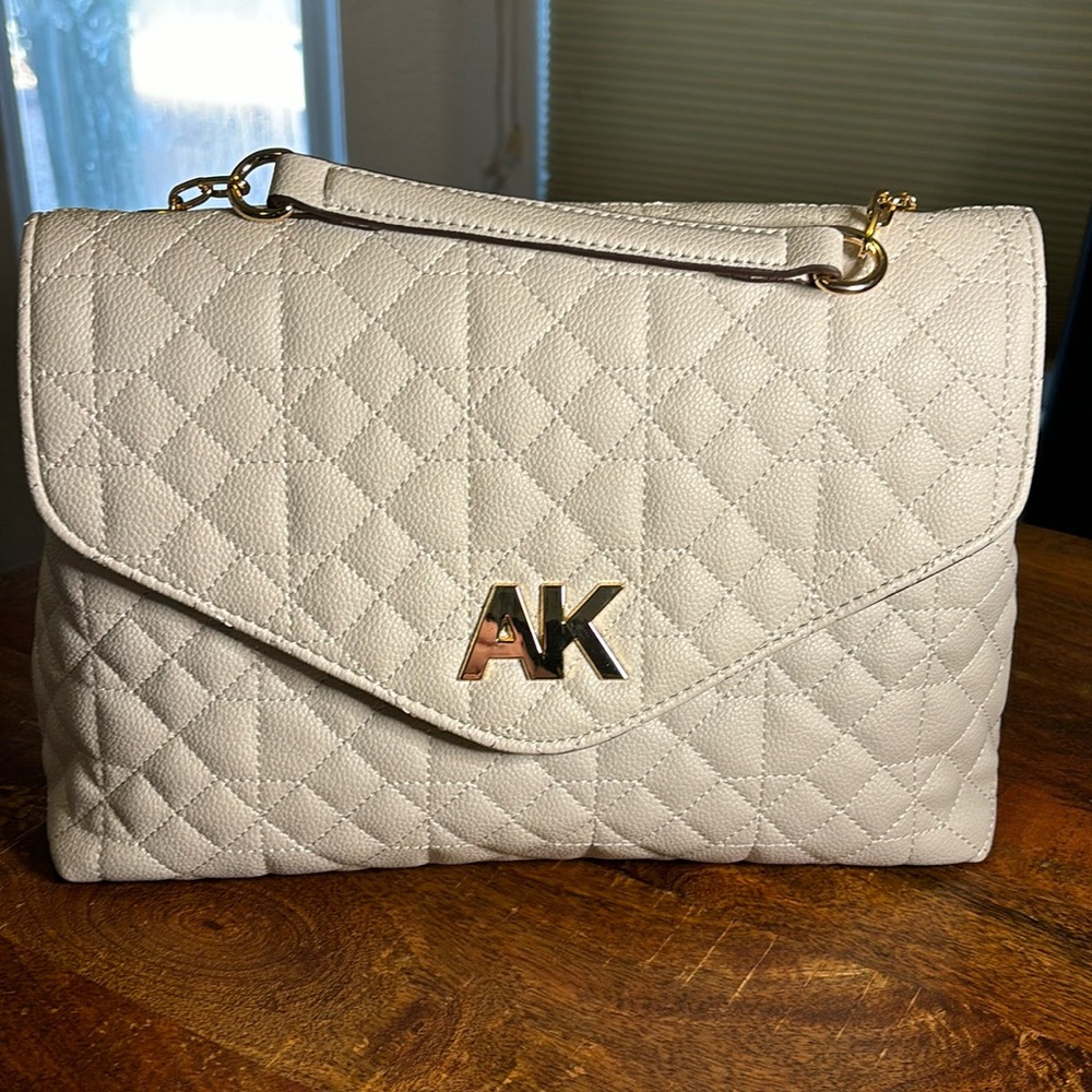 NWT Anne Klein Quilted Flap Shoulder Bag